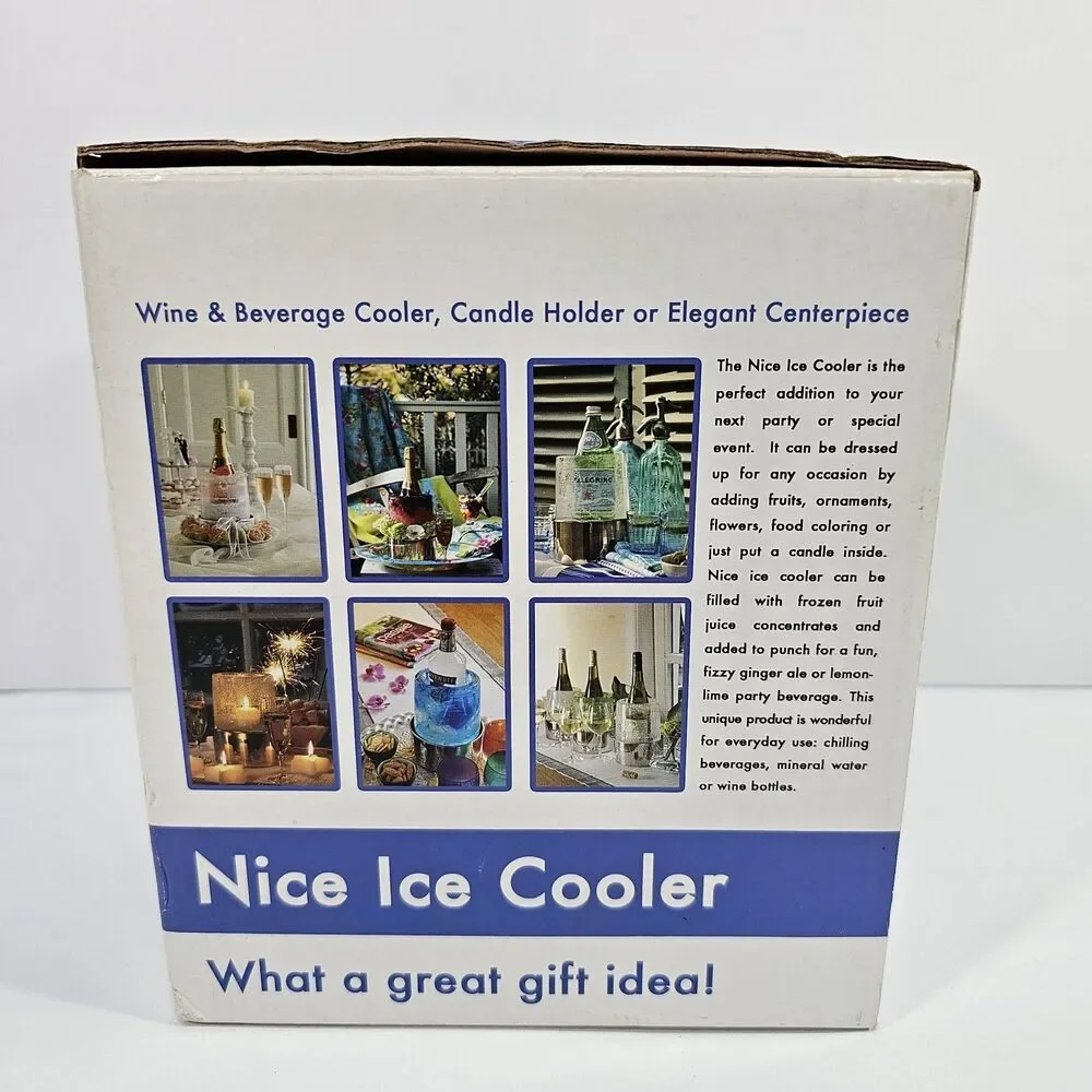 Nice Ice Norwegian Ice Cooler Mold Wine Bottle Chiller NIB